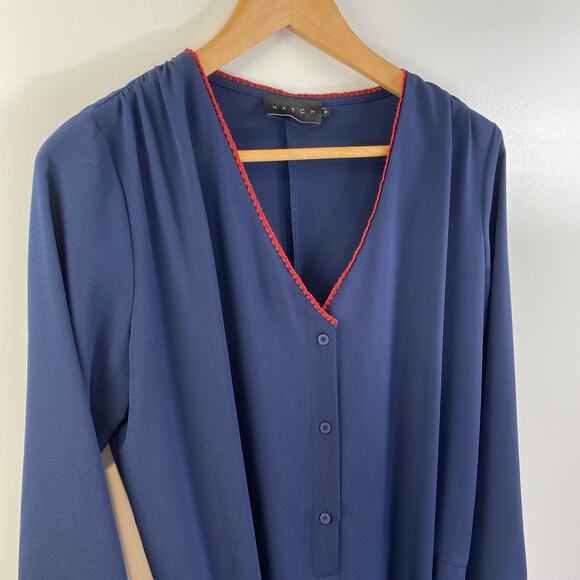 Hatch The Emmauelle Crepe Jumpsuit Maternity Navy Blue - Picture 6 of 9